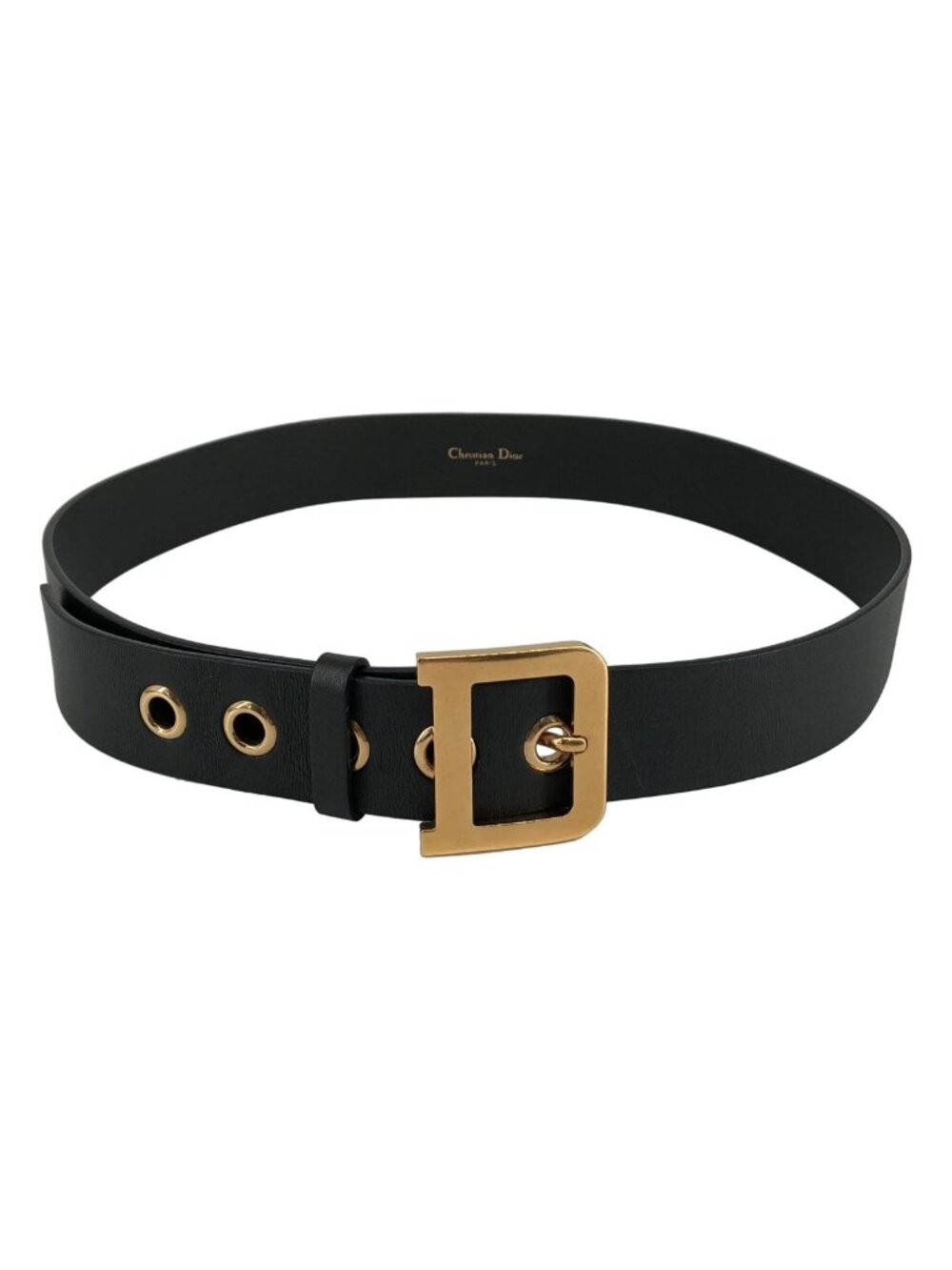 Dior D Buckle Belt 85 Black